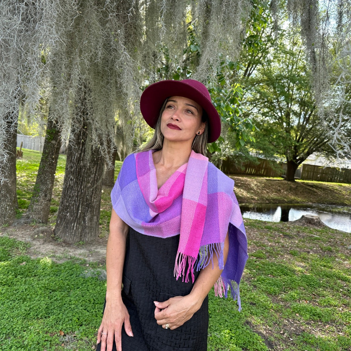 100% Baby Alpaca, Colorful Pastels Scarf (JUL224)