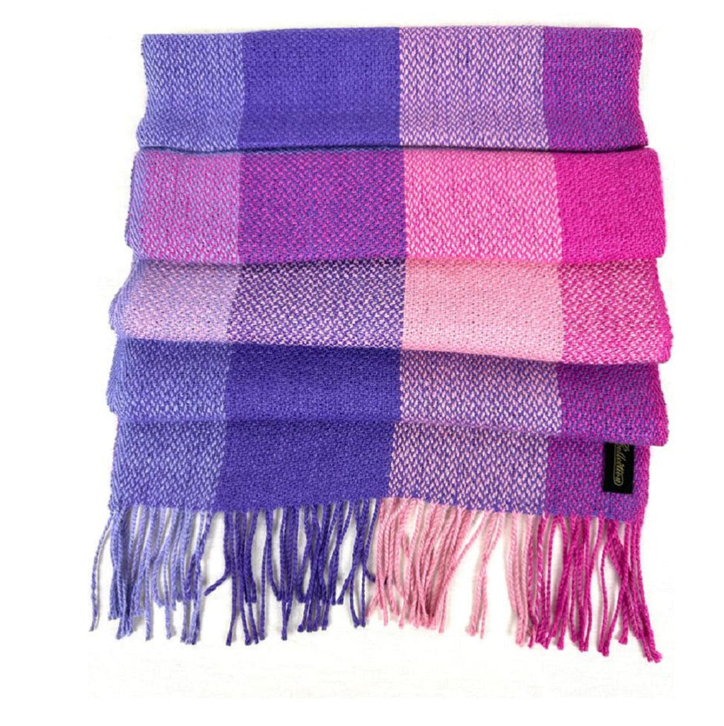 100% Baby Alpaca, Colorful Pastels Scarf (JUL224)