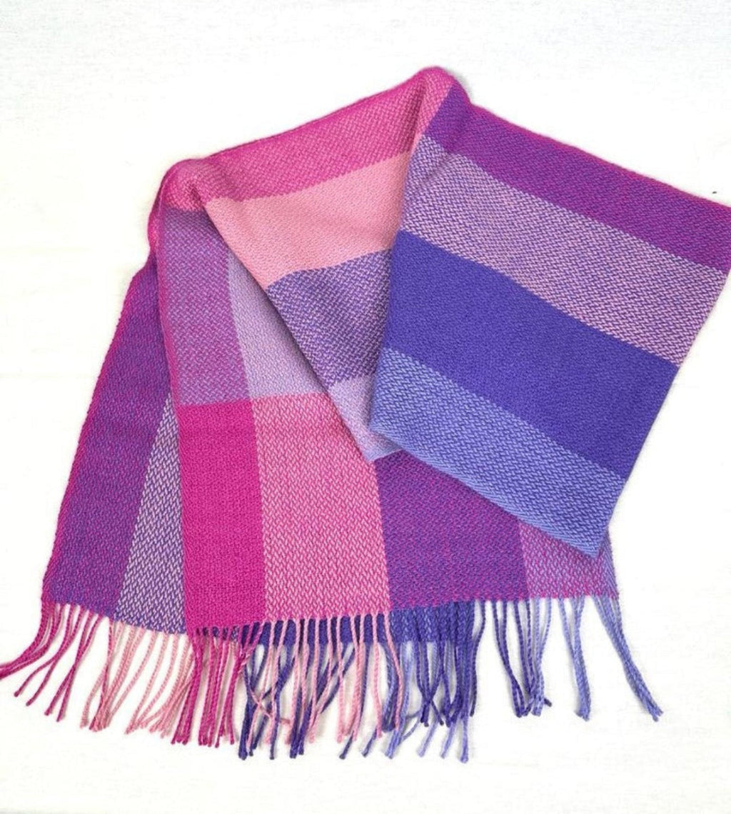 100% Baby Alpaca, Colorful Pastels Scarf (JUL224)