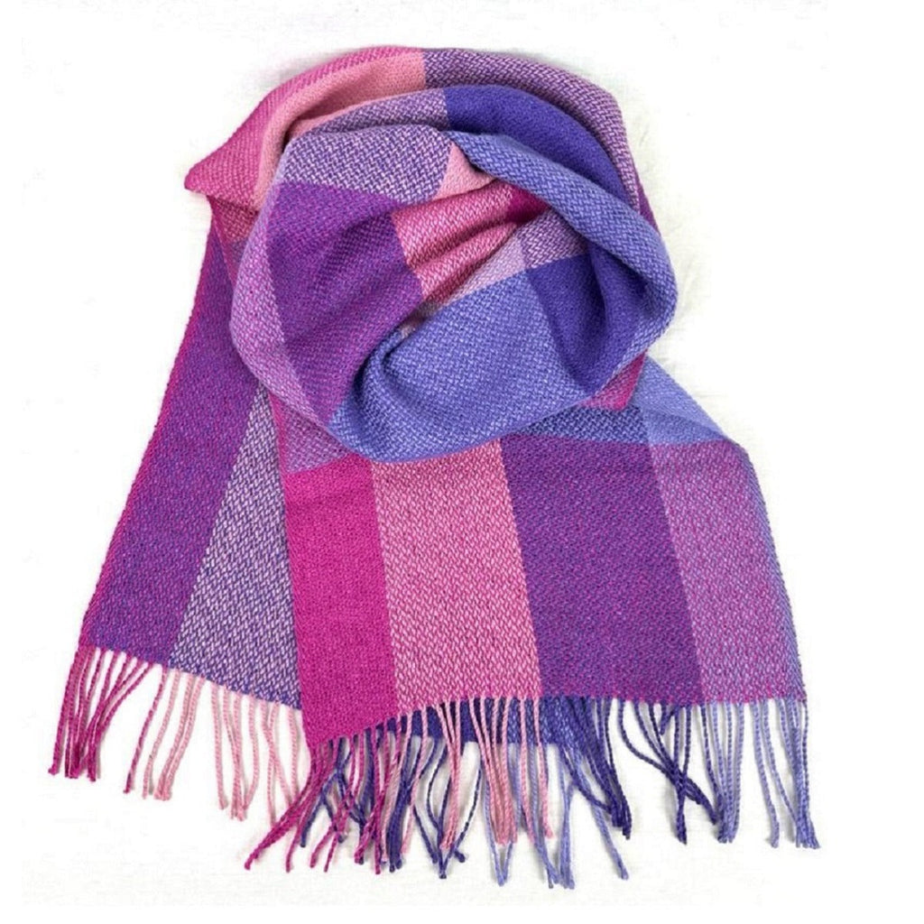 100% Baby Alpaca, Colorful Pastels Scarf (JUL224)