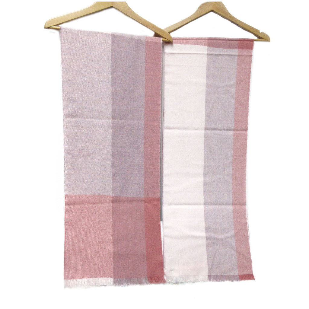Alpaca Scarf - Baby Alpaca Fiber, Woven Scarf, Lavender & Pink Colors (JUL206)